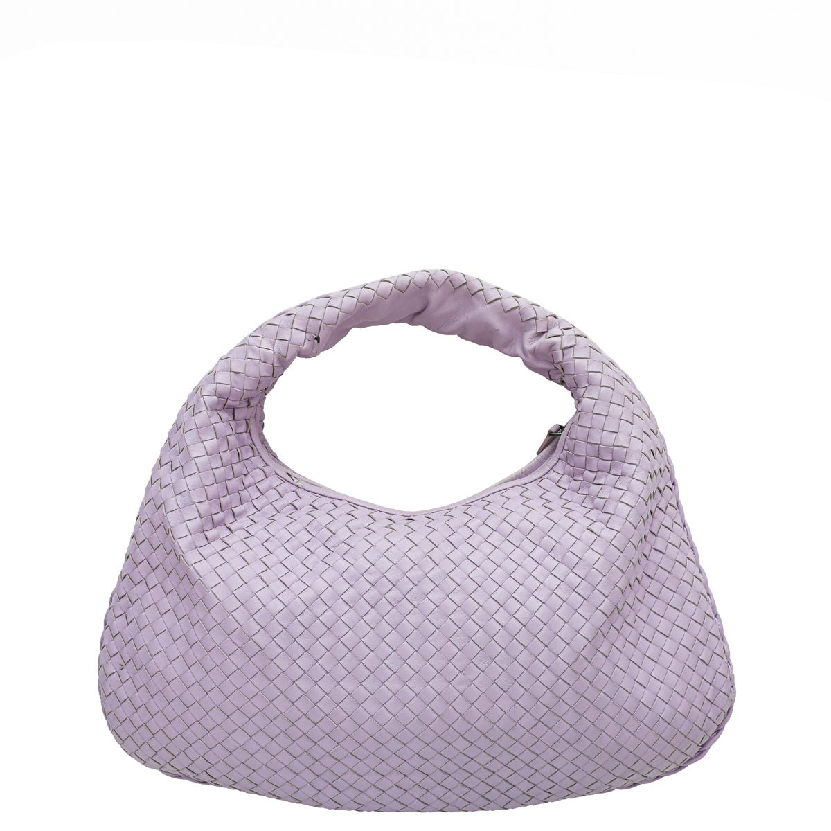 Bottega Veneta Lilac Intrecciato Hobo Bag-Bottega Veneta-THE CLOSET