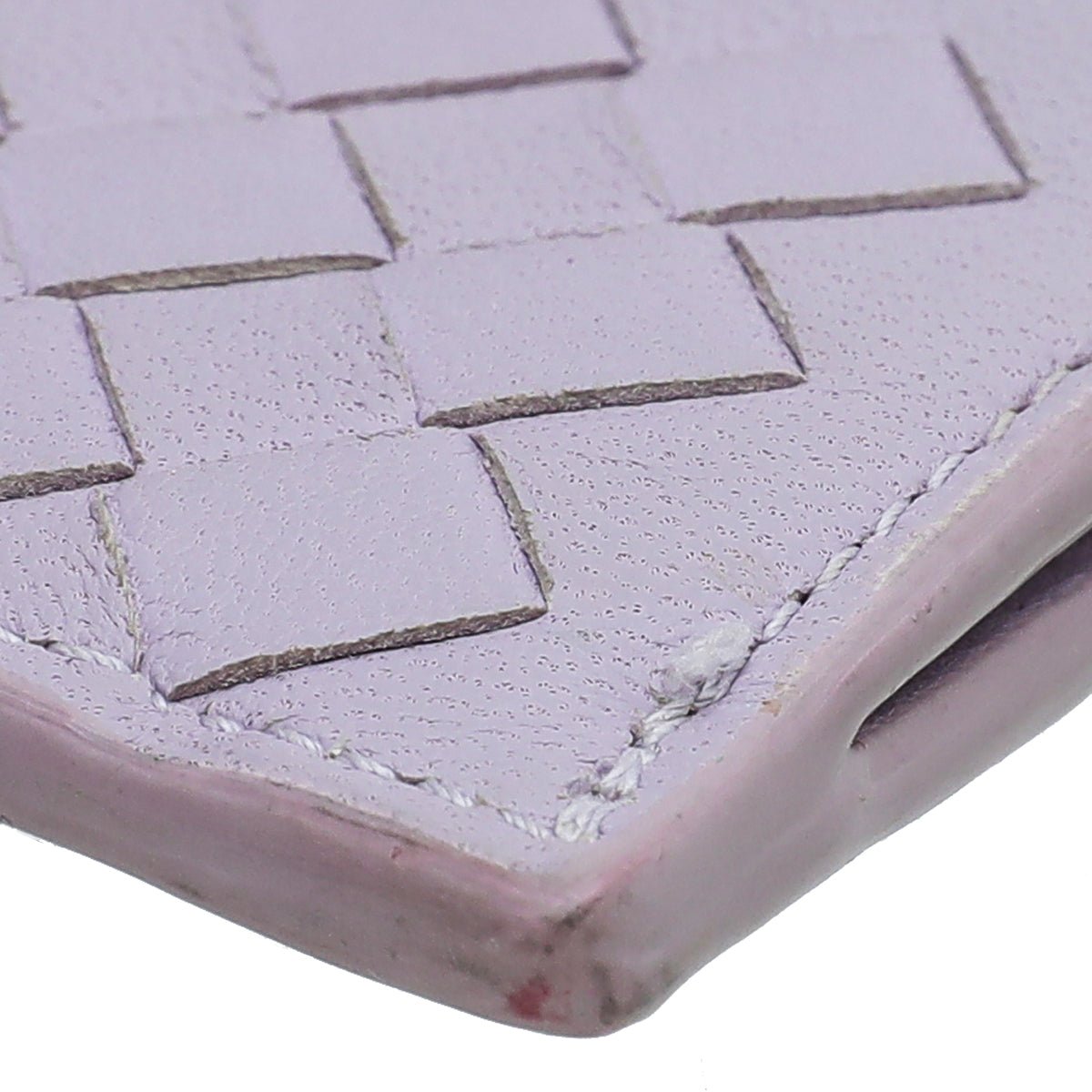 Bottega Veneta - Bottega Veneta Lilac Intrecciato Zipped Card Case | The Closet