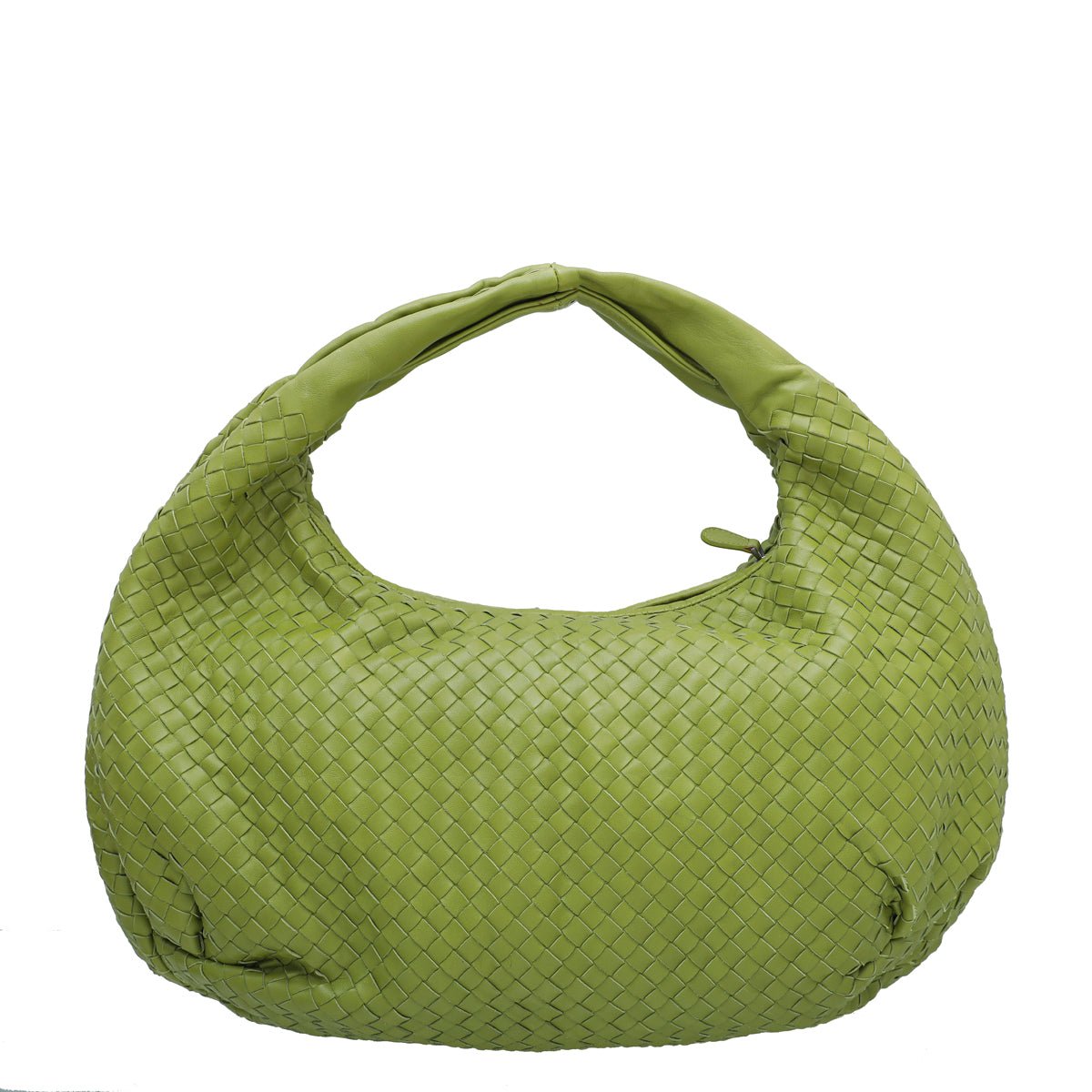 Bottega Veneta Lime Green Nappa Hobo Bag-Bottega Veneta-THE CLOSET