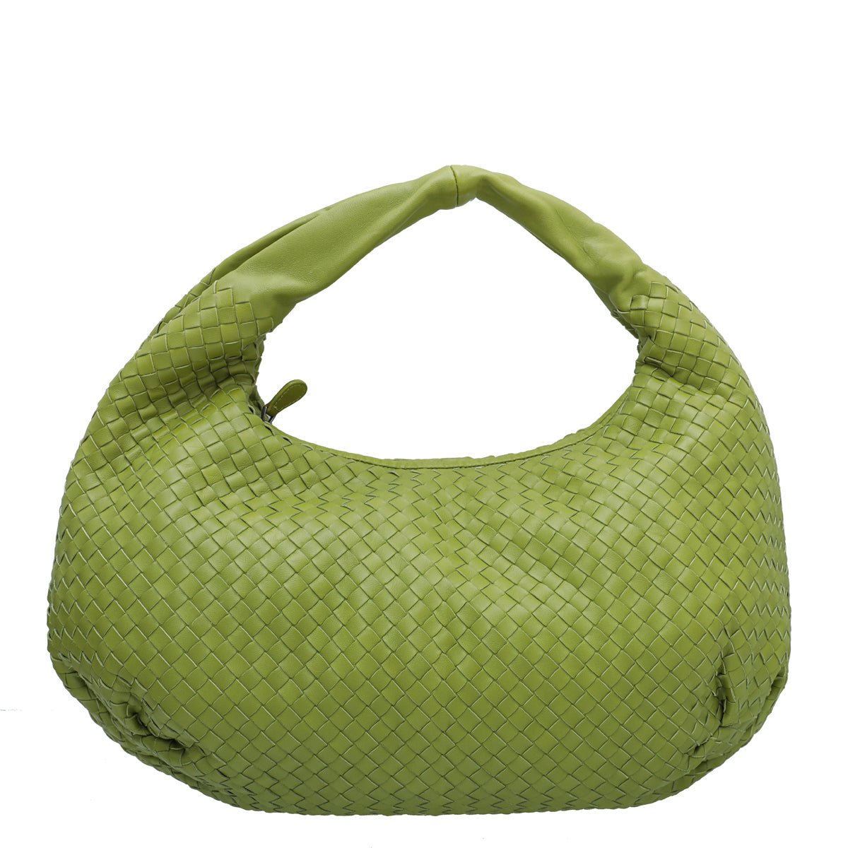 Bottega Veneta Lime Green Nappa Hobo Bag-Bottega Veneta-THE CLOSET