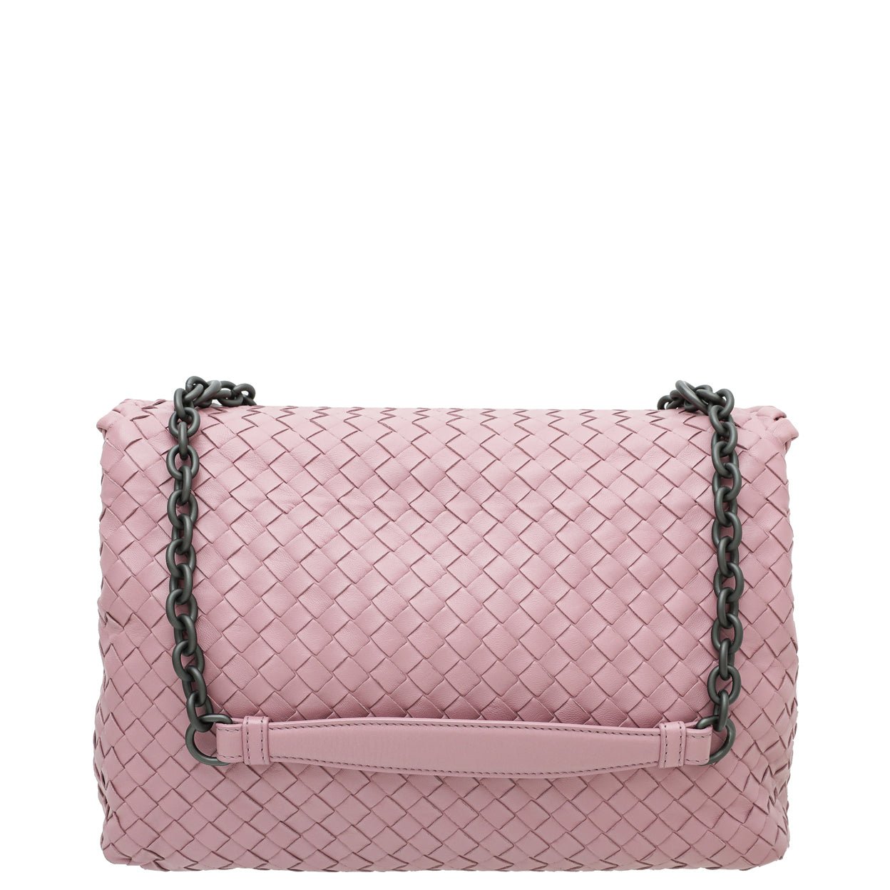 Bottega Veneta Mauve Intrecciato Nappa Olimpia Flap Bag-Bottega Veneta-THE CLOSET