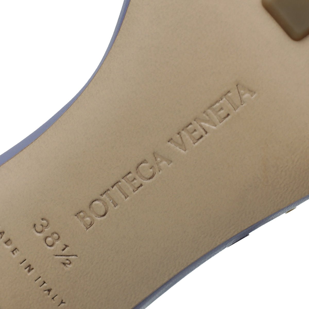 Bottega Veneta - Bottega Veneta Mauve Nappa Stretch Chain Sandals 38.5 | The Closet