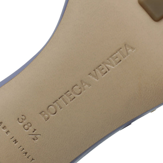 Bottega Veneta - Bottega Veneta Mauve Nappa Stretch Chain Sandals 38.5 | The Closet