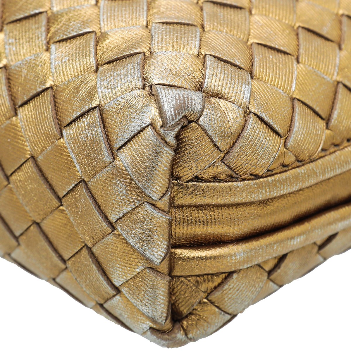 Nodini leather crossbody bag Bottega Veneta Gold in Leather - 34230017
