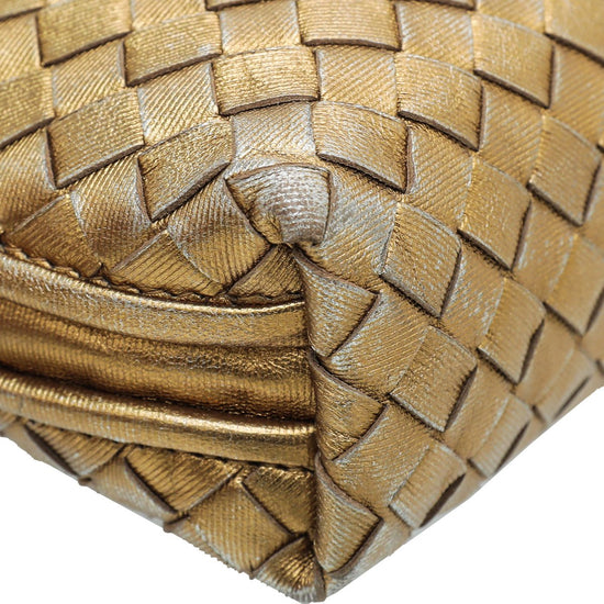 Nodini leather crossbody bag Bottega Veneta Gold in Leather - 34230017