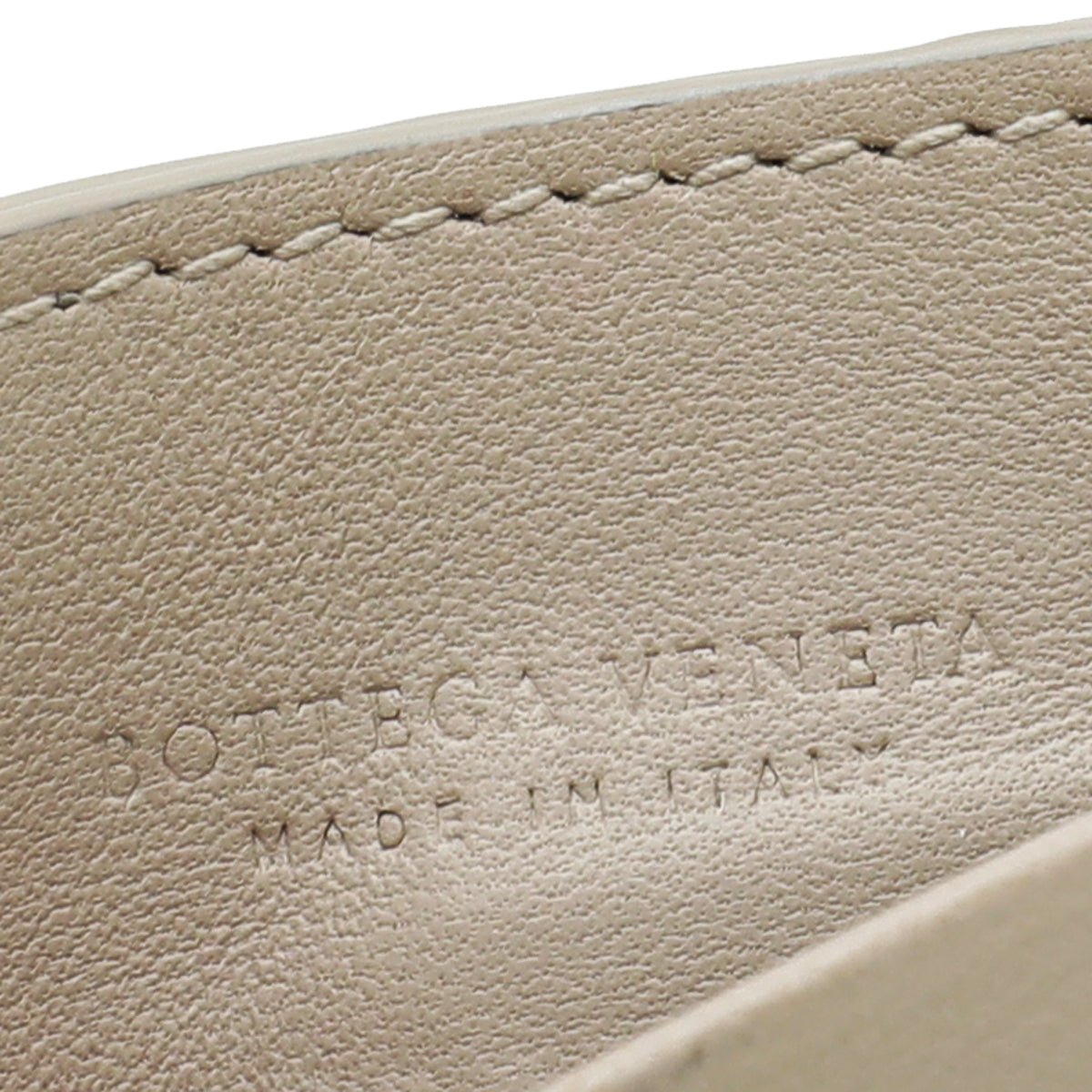 Bottega Veneta Nude Multicolor Embroidered Intrecciato Card Holder-Bottega Veneta-THE CLOSET