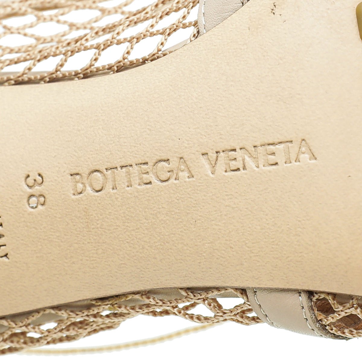 Bottega Veneta - Bottega Veneta Nude Stretch Chain Pump 38 | The Closet