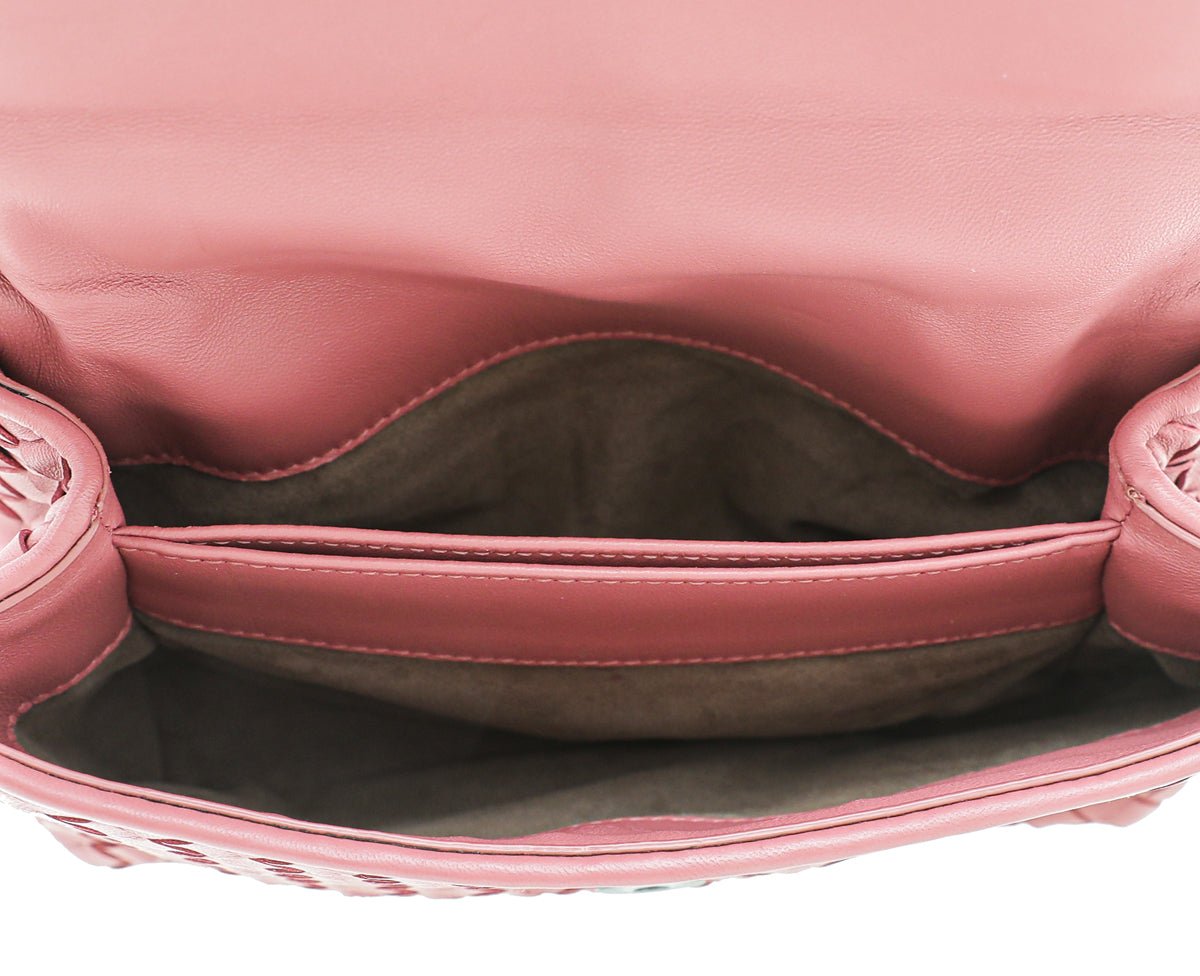 Bottega Veneta - Bottega Veneta Old Rose Intrecciato Small Bag | The Closet