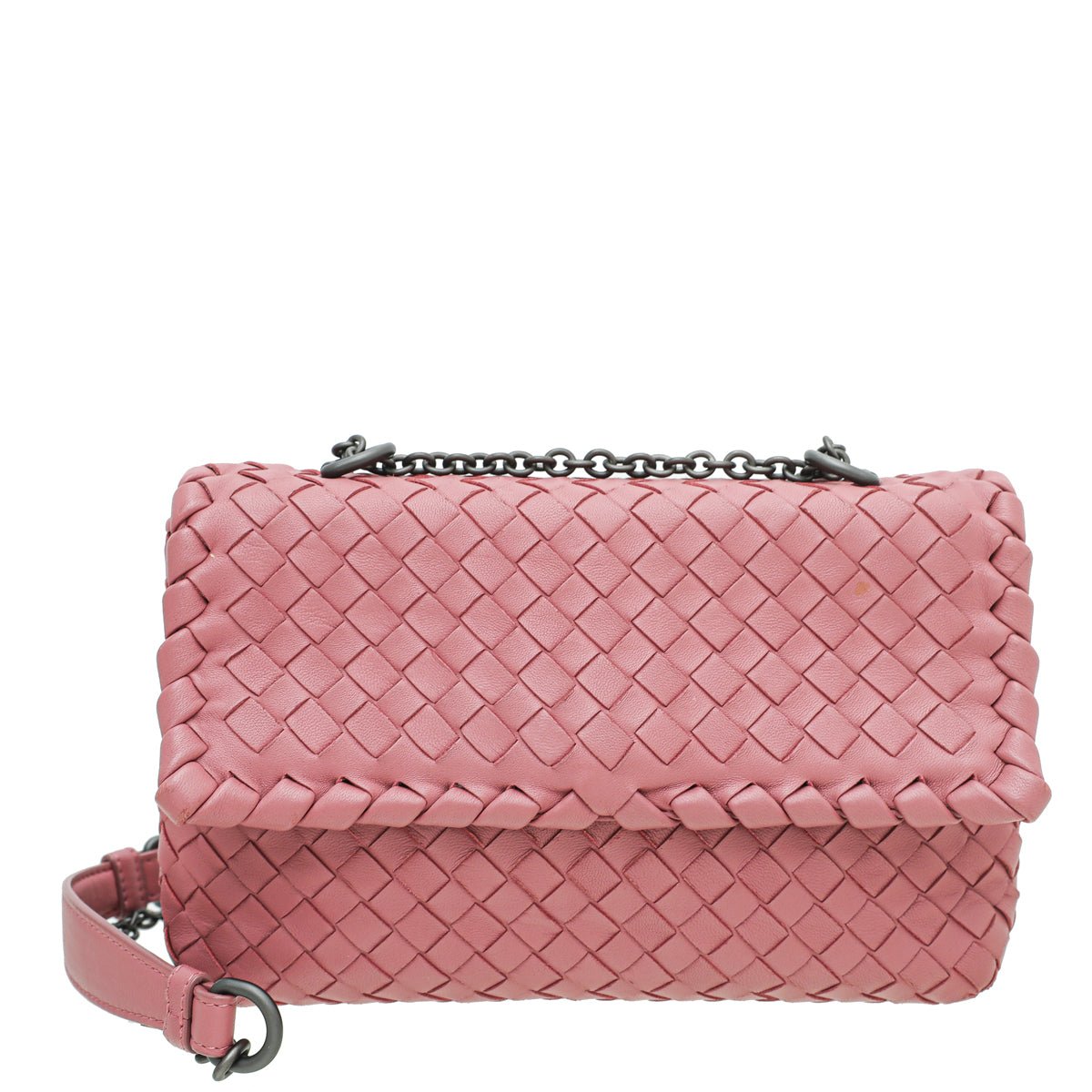 Bottega Veneta Old Rose Intrecciato Small Bag-Bottega Veneta-THE CLOSET