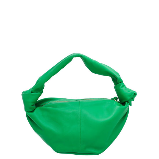 Bottega Veneta Nappa Leather Mini Double Knot Bag Parakeet Green – Sacdelux
