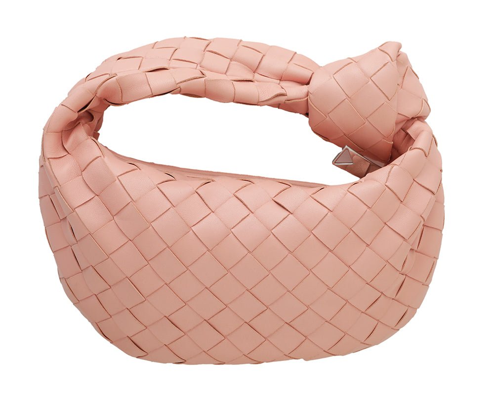 Bottega Veneta Peach Intrecciato Jodie Mini Bag-Bottega Veneta-THE CLOSET