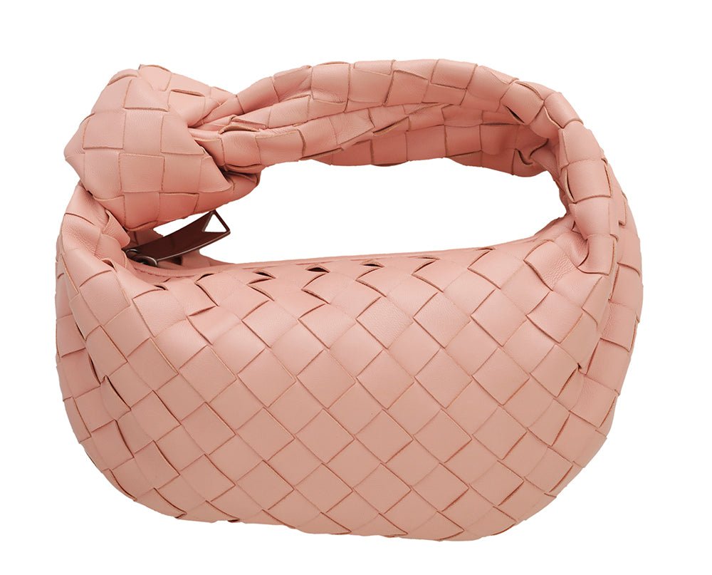 Bottega Veneta Peach Intrecciato Jodie Mini Bag-Bottega Veneta-THE CLOSET