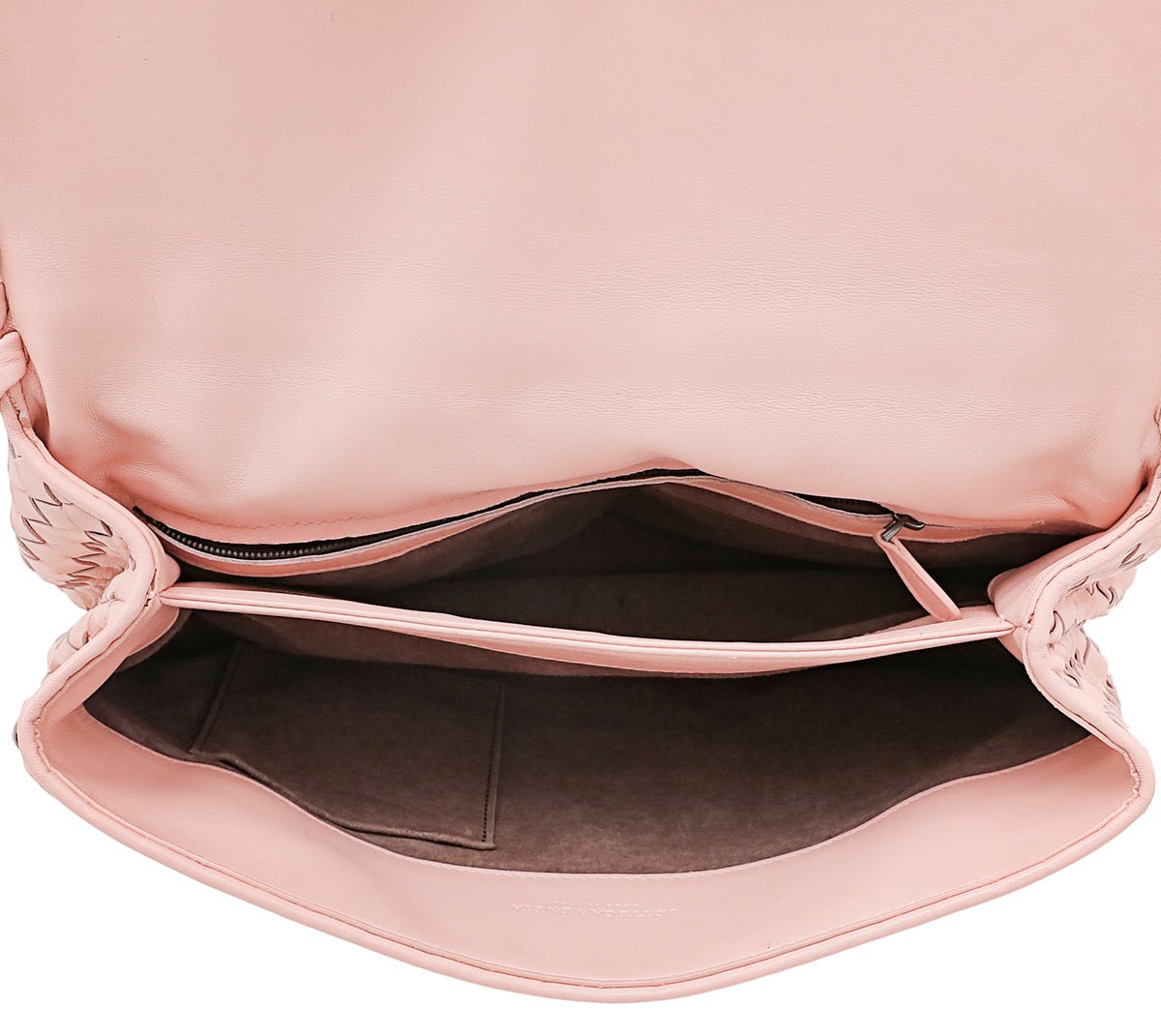 Bottega Veneta - Bottega Veneta Peach Intrecciato Nappa Olimpia Shoulder Bag | The Closet