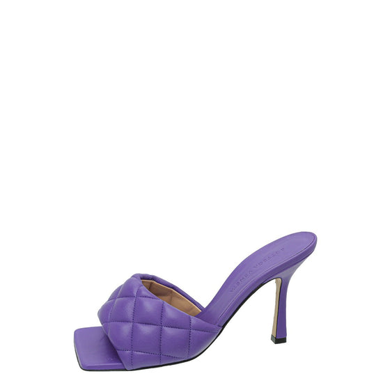 Bottega Veneta - Bottega Veneta Purple Padded Mules 37 | The Closet