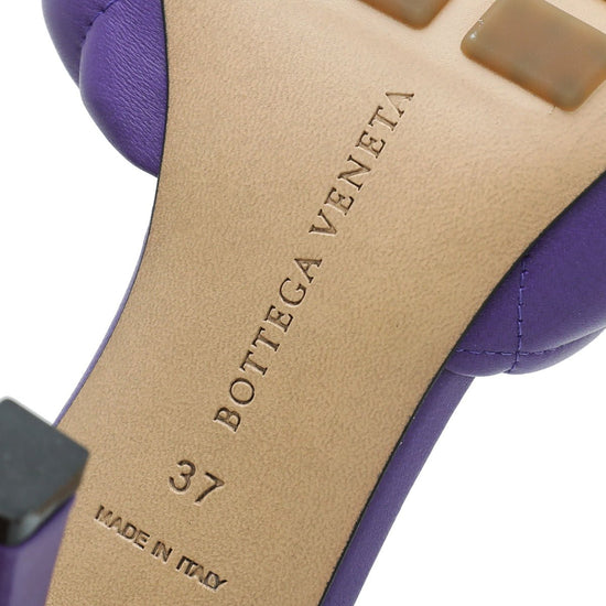 Bottega Veneta - Bottega Veneta Purple Padded Mules 37 | The Closet