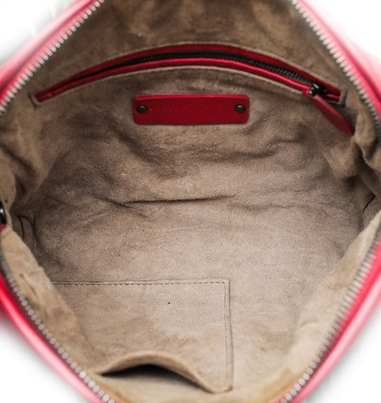 Bottega Veneta - Bottega Veneta Red Intrecciato Fringe Nodini Crossbody Bag | The Closet