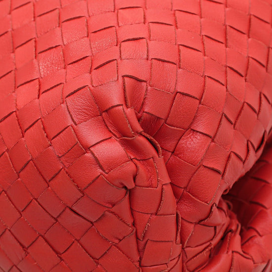 Bottega Veneta - Bottega Veneta Red Intrecciato Nappa The Pouch | The Closet