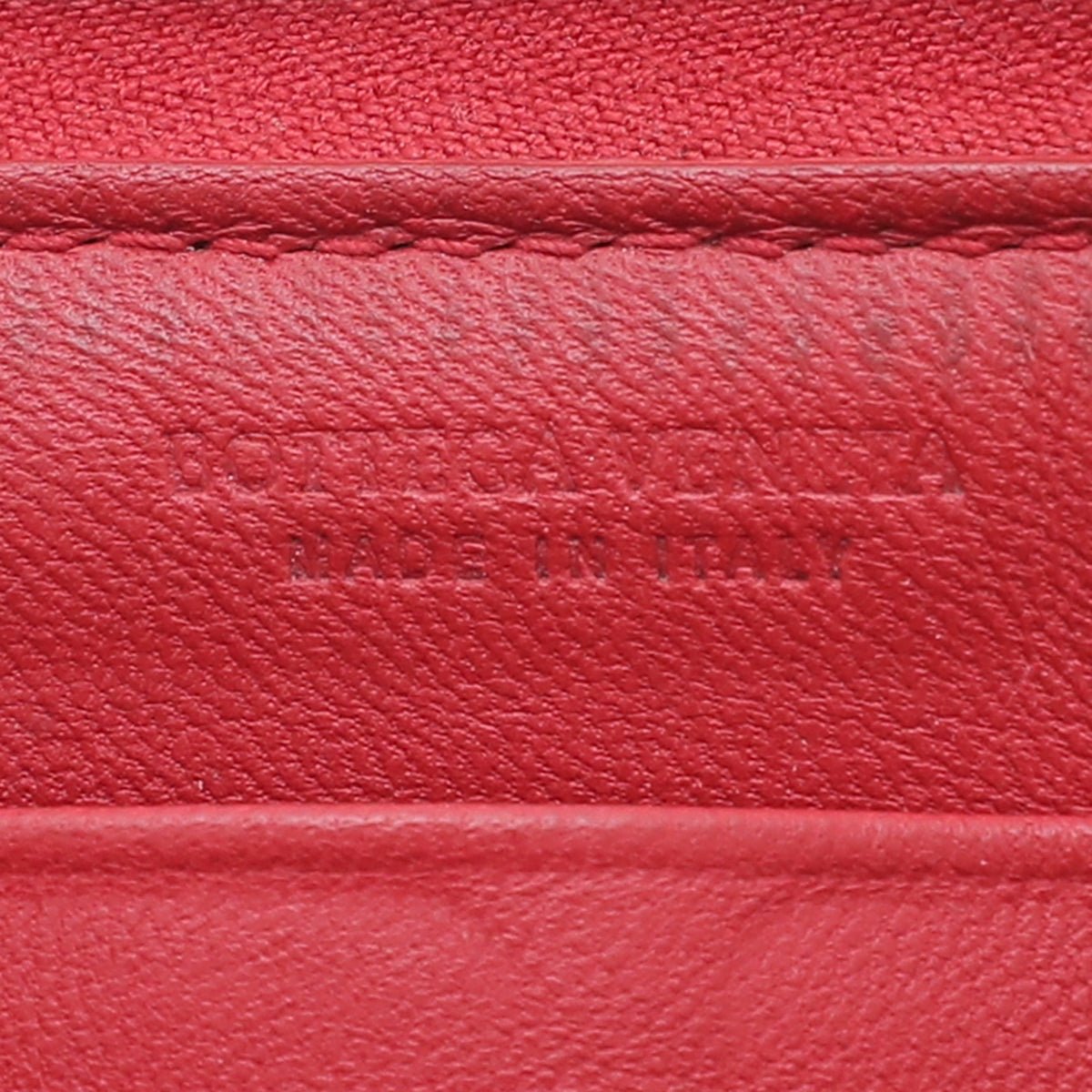 Bottega Veneta - Bottega Veneta Red Intrecciato Nappa Zip Around Wallet | The Closet