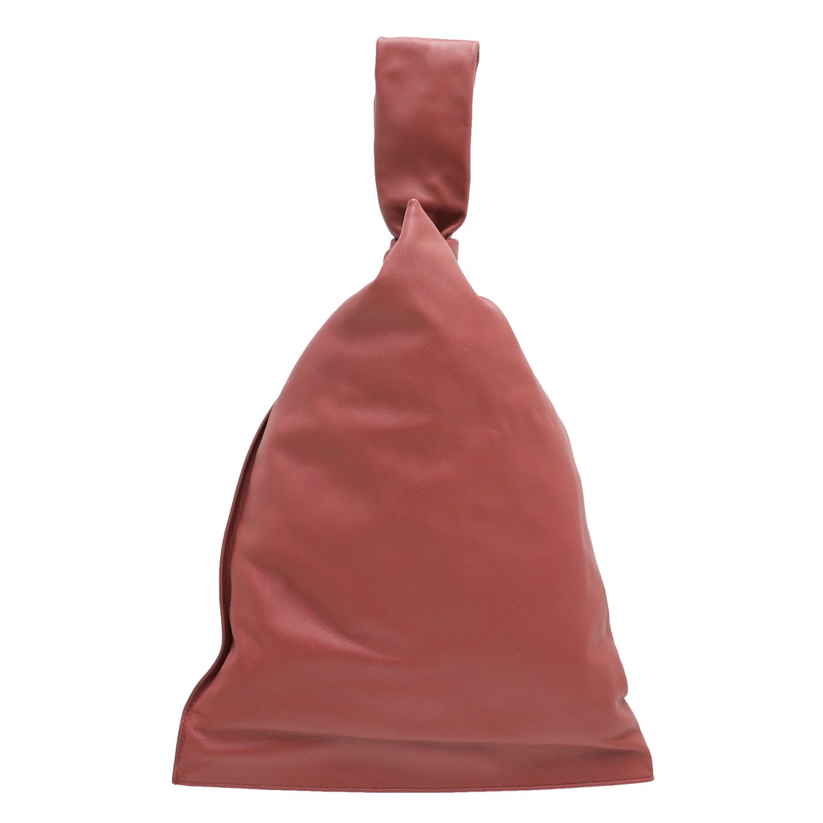 Bottega Veneta Rust The Twist Knotted Clutch-Bottega Veneta-THE CLOSET