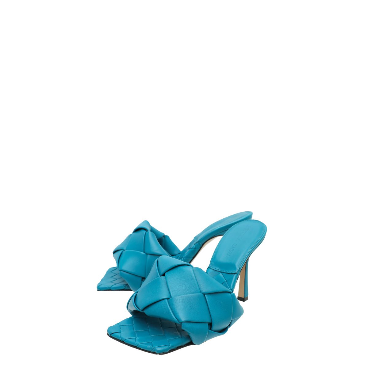 Bottega Veneta Vintae Bleu Intrecciato Nappa Lido Mules 36-Bottega Veneta-THE CLOSET