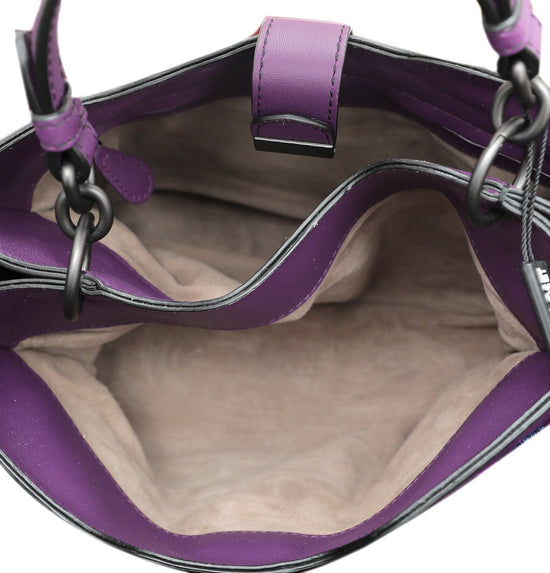 Bottega Veneta - Bottega Veneta Violet Intrecciato Woven Tote Bag | The Closet