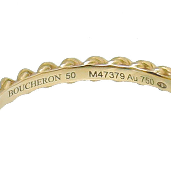 Boucheron - Boucheron 18K Yellow Gold Boheme Lapis Lazuli Serpent Small Ring 50 | The Closet