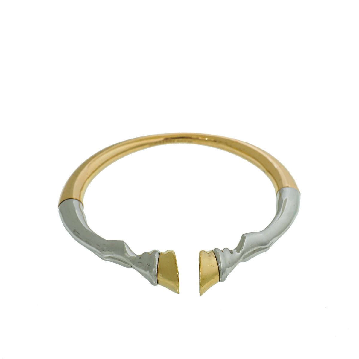 Burberry Clear Lucite with Gold Metal Cuff Bracelet – PauméLosAngeles