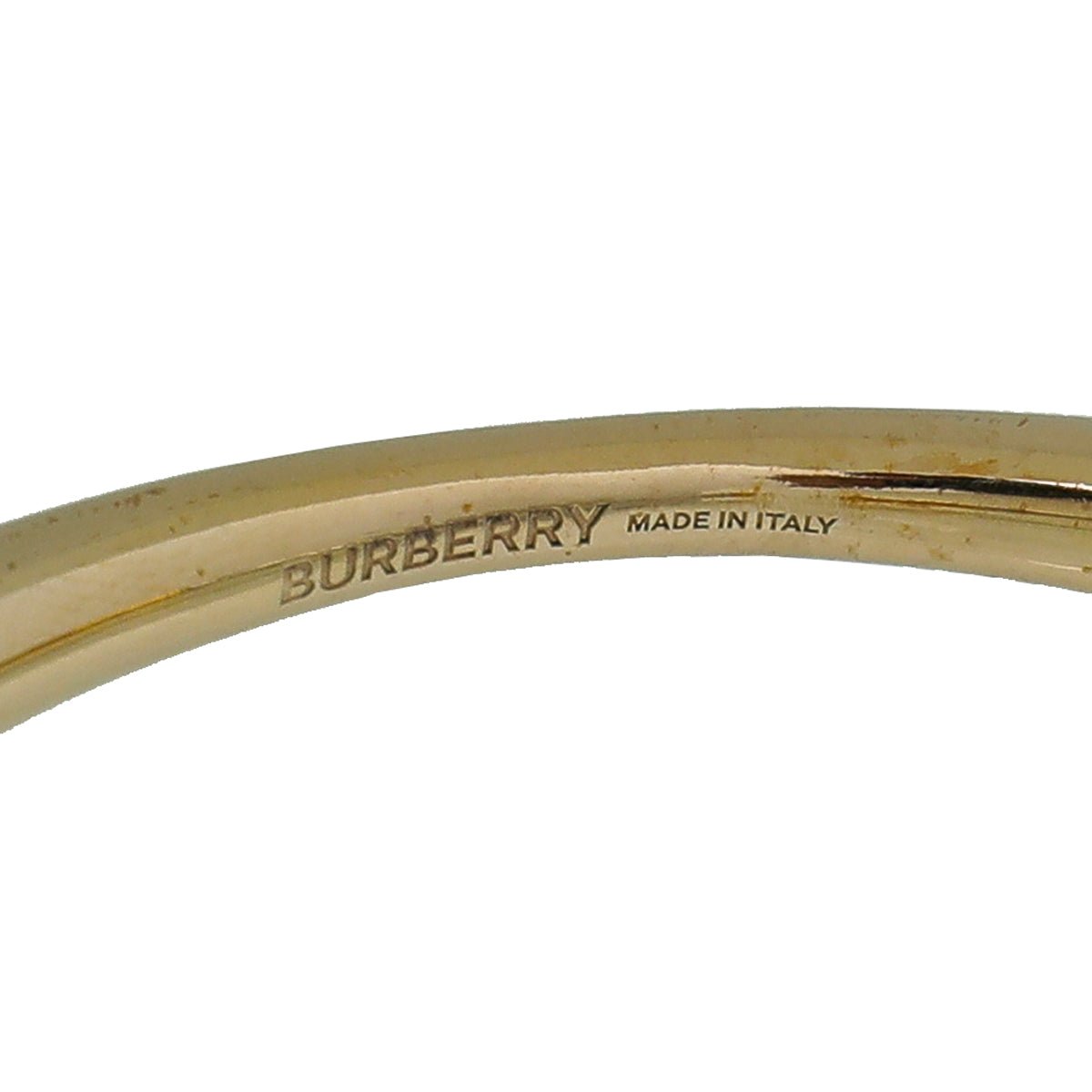 Burberry - Burberry 2 Tone Finish Hoof Open Cuff Bracelet Large | The Closet