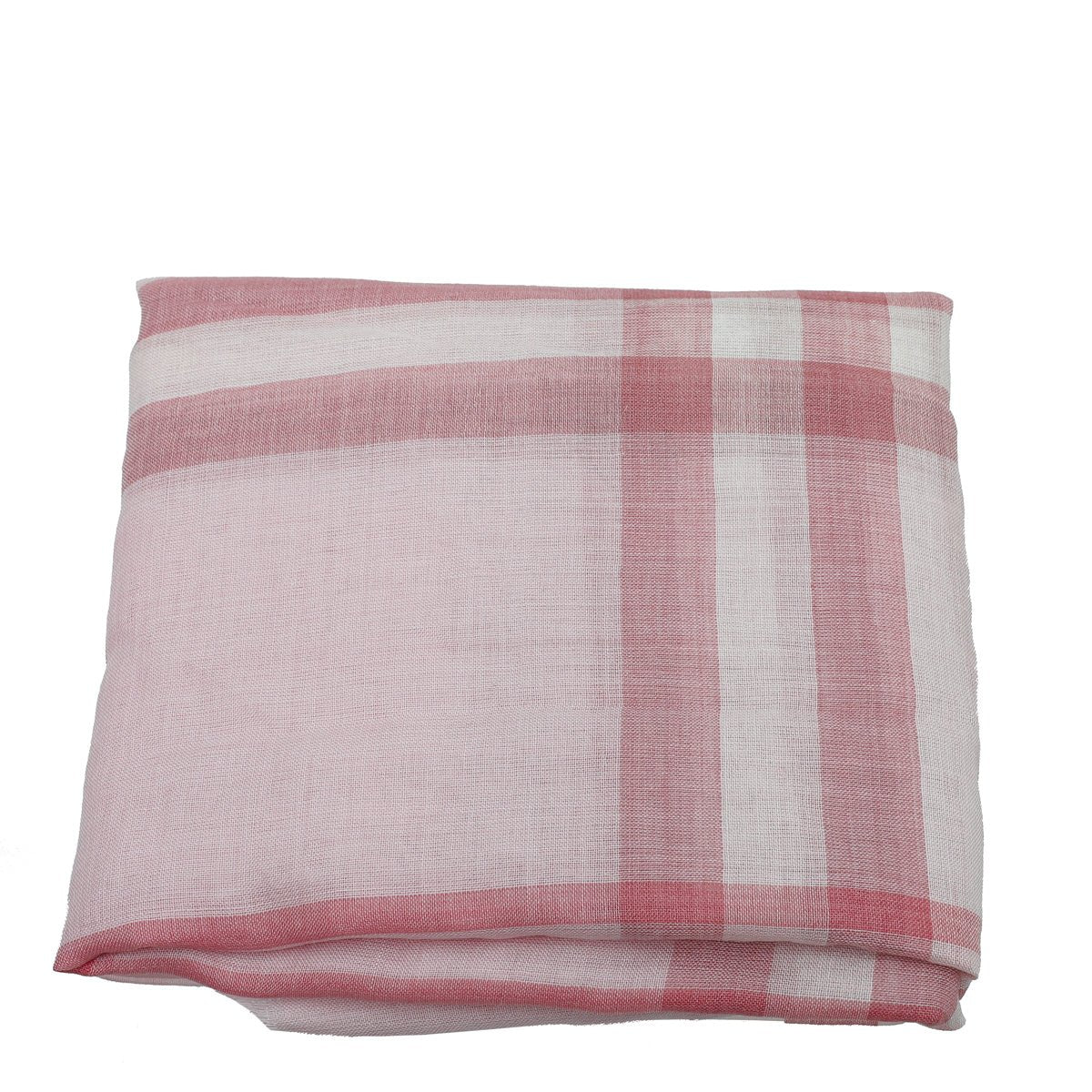 Burberry - Burberry Alabaster Pink Giant Check Gauze Scarf | The Closet