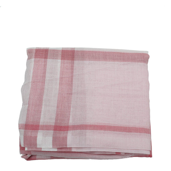 Burberry - Burberry Alabaster Pink Giant Check Gauze Scarf | The Closet