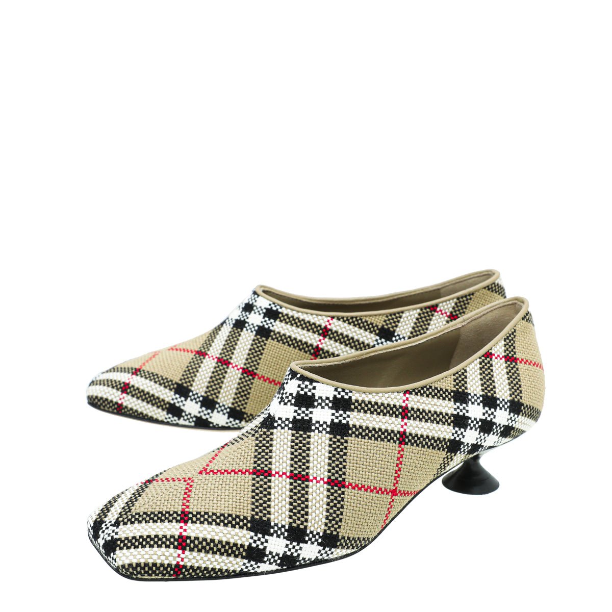 Burberry Archive Beige Check Tripton Pumps 36-Burberry-THE CLOSET