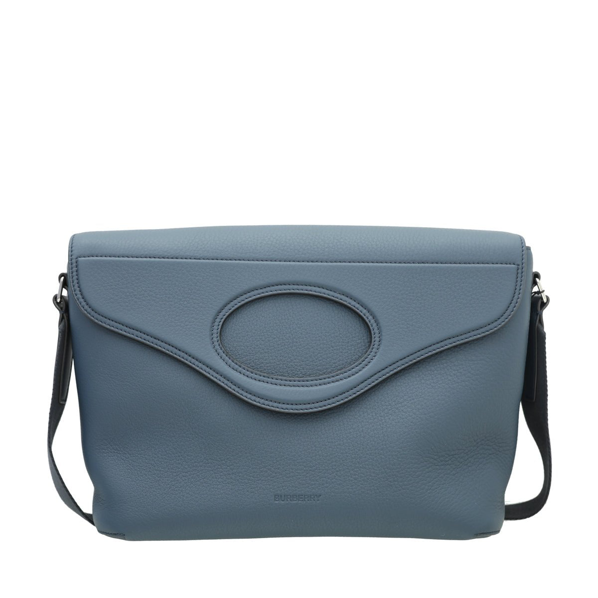 Burberry - Burberry Ash Blue Pocket Large Messenger Bag | The Closet