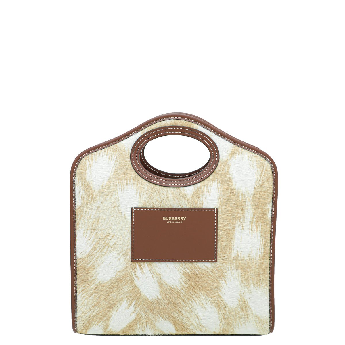 Burberry Beige Calf Hair Mini Pocket Bag-Burberry-THE CLOSET