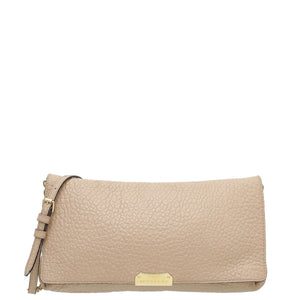 Burberry Beige توقيع الحبوب المتوسطة Mildenhall Crossbody حقيبة