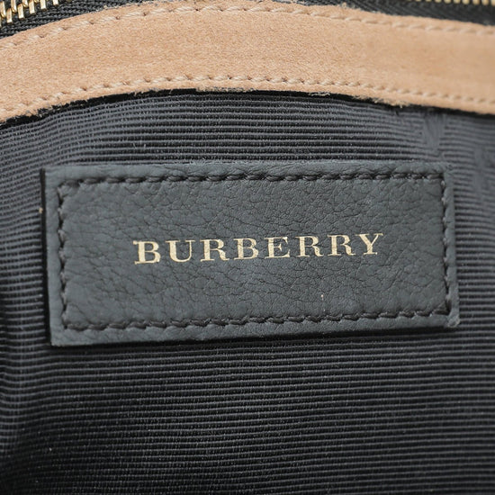 Burberry - Burberry Beige Signature Grain Medium Mildenhall Crossbody Bag | The Closet