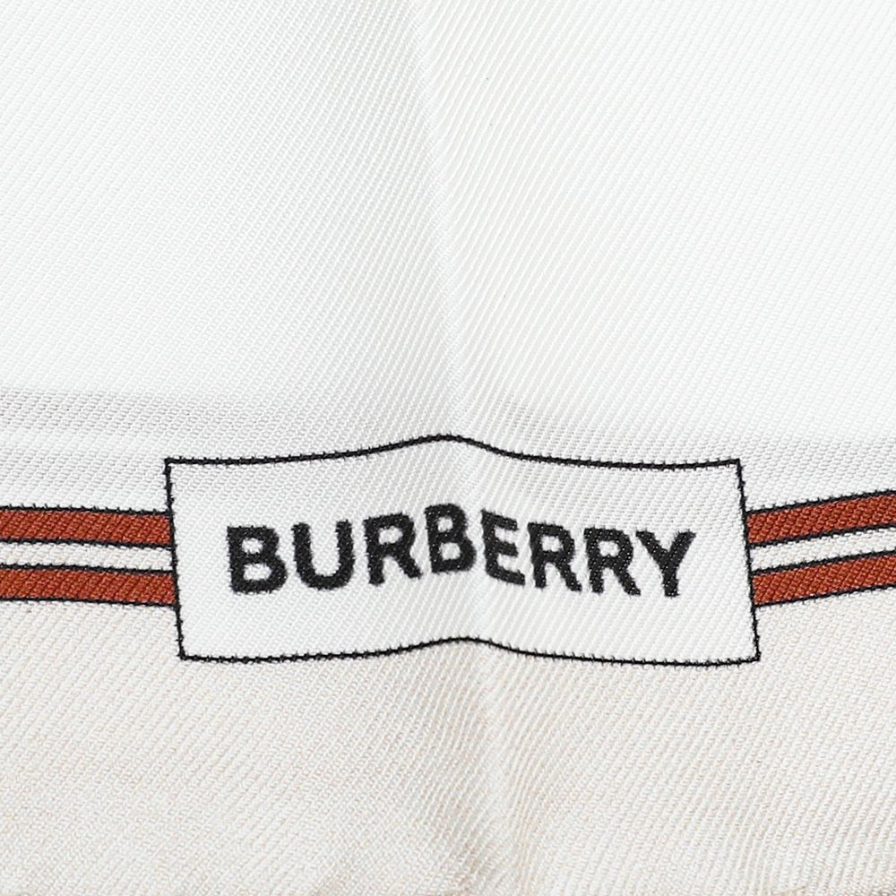 Burberry - Burberry Beige TB Bag Print Square Silk Scarf | The Closet