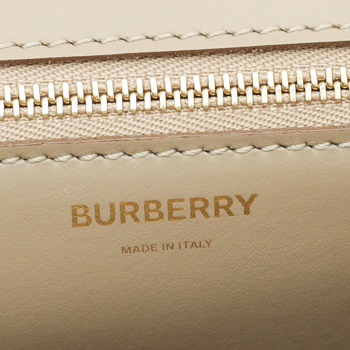 Burberry - Burberry Beige TB Logo Medium Flap Bag | The Closet