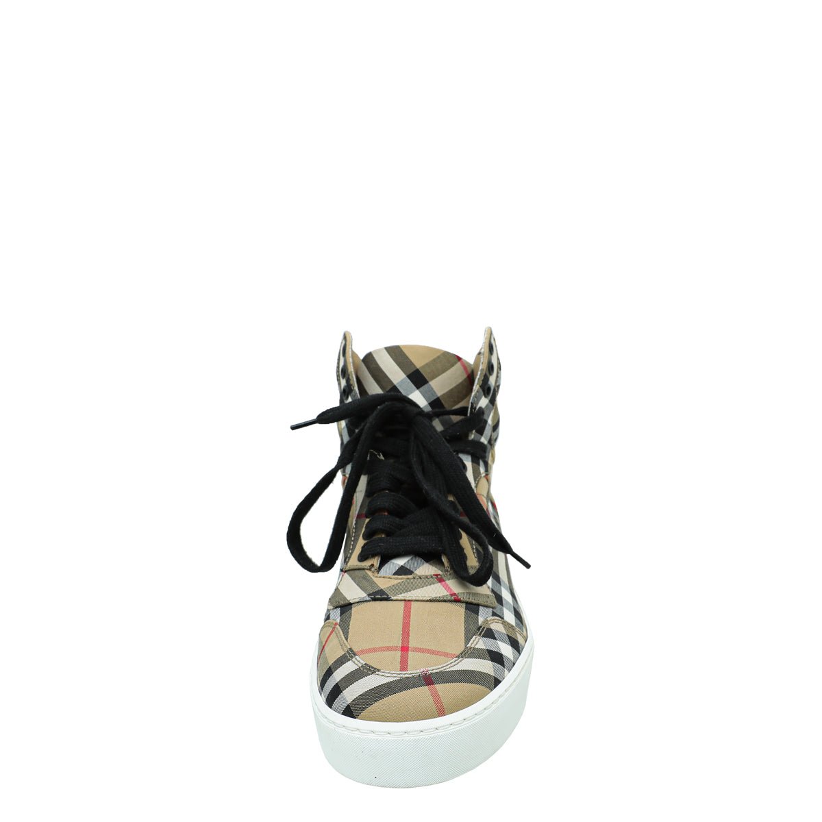 Burberry Beige Vintage Check High Top Sneaker 39-Burberry-THE CLOSET
