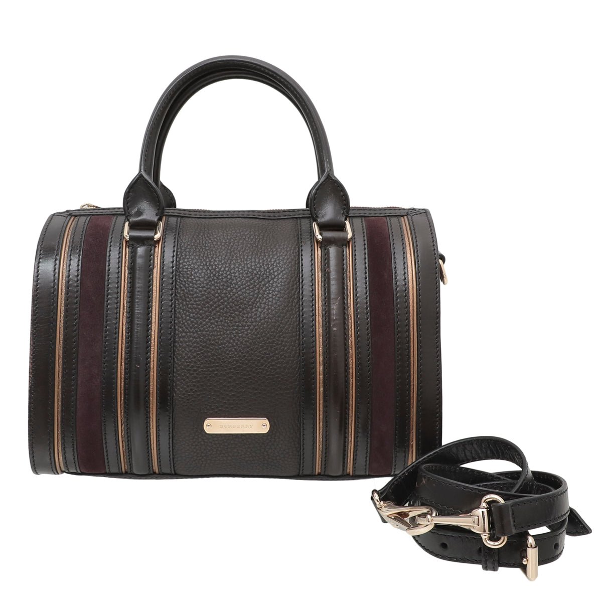 Burberry Bicolor Alchester Bowling Bag-Burberry-THE CLOSET