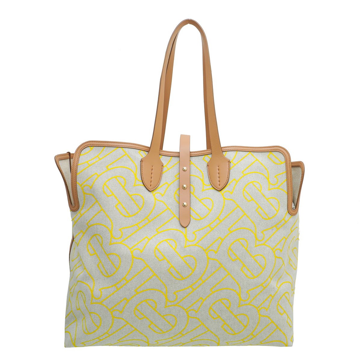 Burberry Bicolor Belt Tote Large Bag-Burberry-THE CLOSET