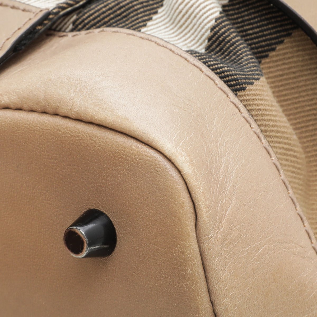 Burberry Bicolor Bridle House Check Satchel Tote Bag-Burberry-THE CLOSET