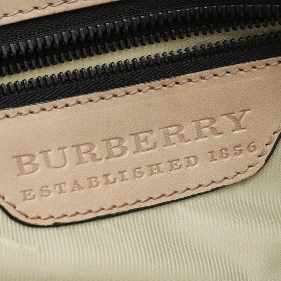 Burberry - Burberry Bicolor Bridle House Check Satchel Tote Bag | The Closet