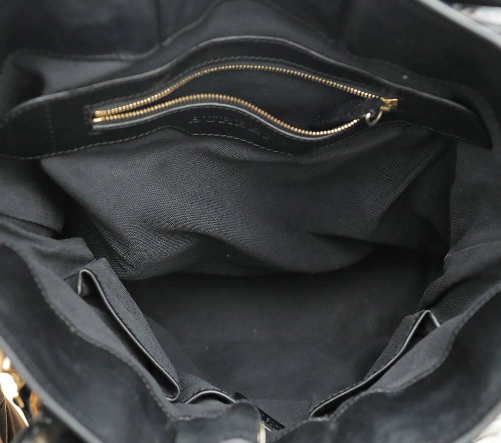 Burberry Bicolor Bridle Whipstitch Large Tote Bag-Burberry-THE CLOSET