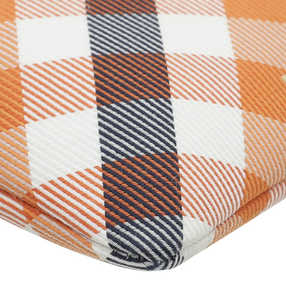 Burberry Bicolor Bright Check Drawstring Pouch-Burberry-THE CLOSET