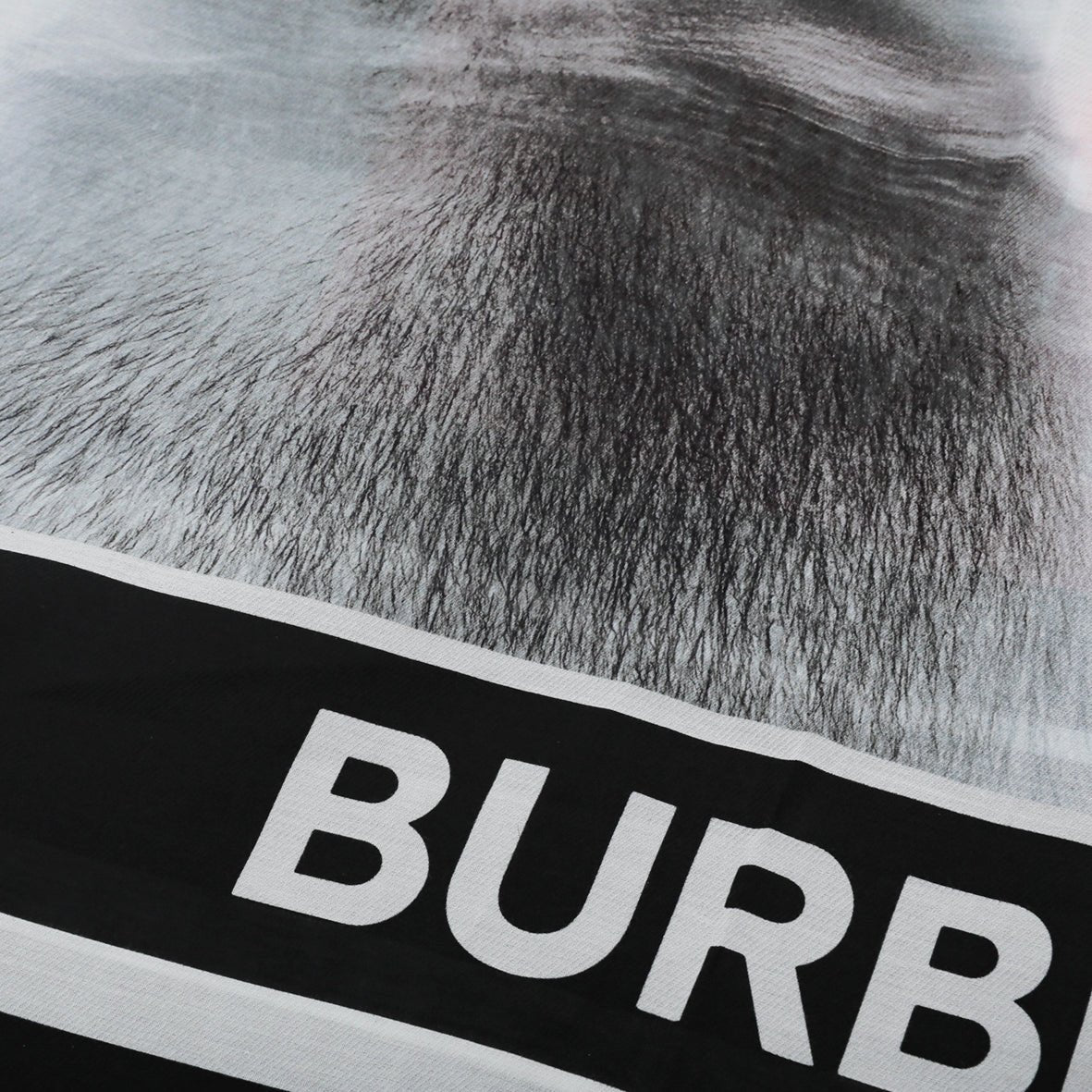 Burberry Bicolor Crown Is In My Heart Gorilla Square Scarf-Burberry-THE CLOSET