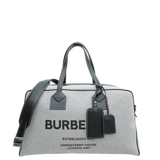 Burberry - Burberry Bicolor Cube Holdall Duffle Bag | The Closet