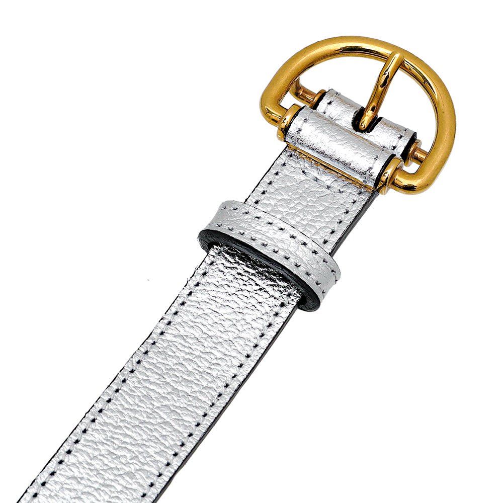 Burberry Bicolor D Ring Buckle Slim Belt 36-Burberry-THE CLOSET