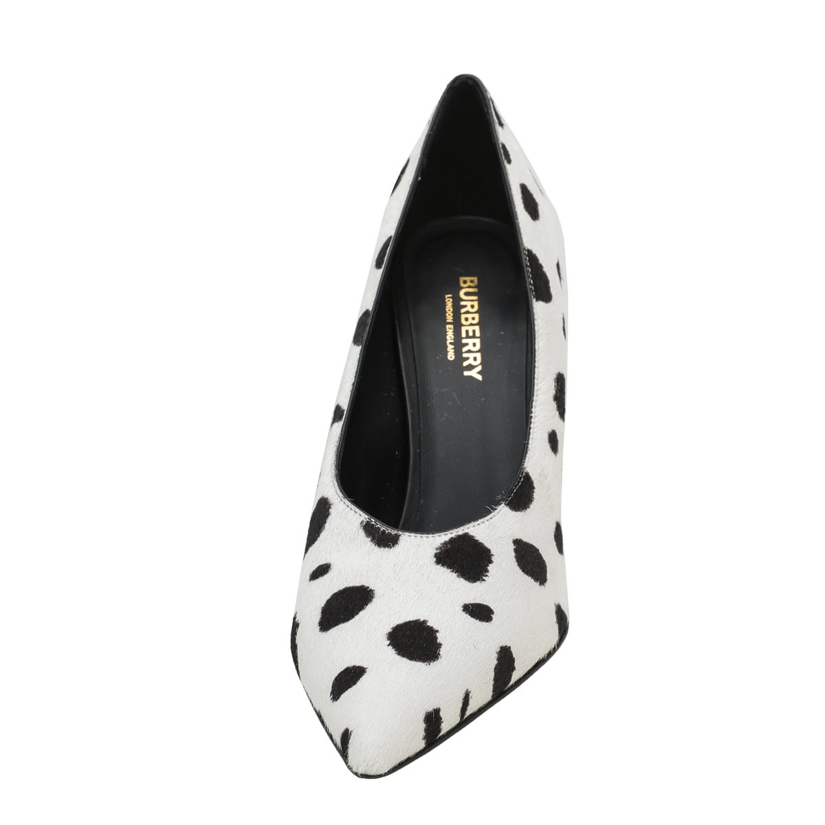 Burberry Bicolor Dalmatian Print Calf Hair Ava Pump 38.5-Burberry-THE CLOSET