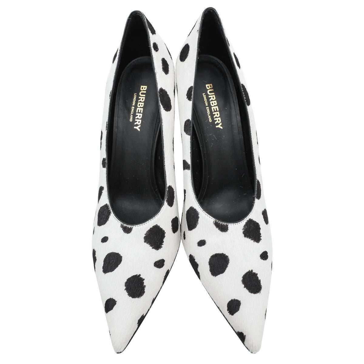 Burberry Bicolor Dalmatian Print Calf Hair Ava Pump 38.5-Burberry-THE CLOSET