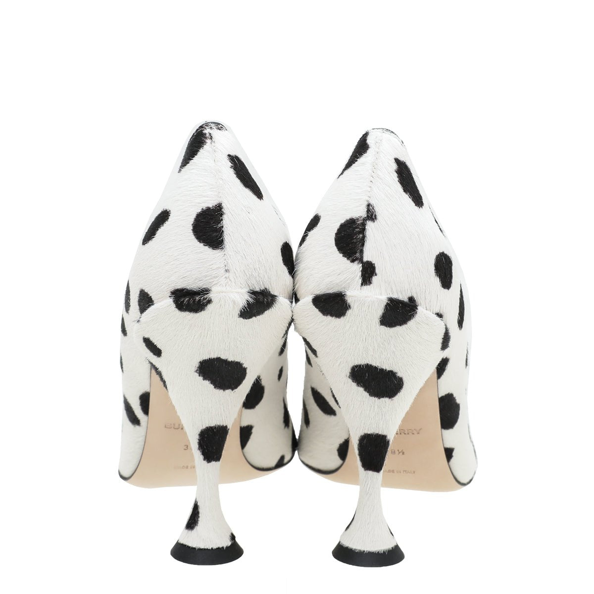 Burberry Bicolor Dalmatian Print Calf Hair Ava Pump 38.5-Burberry-THE CLOSET
